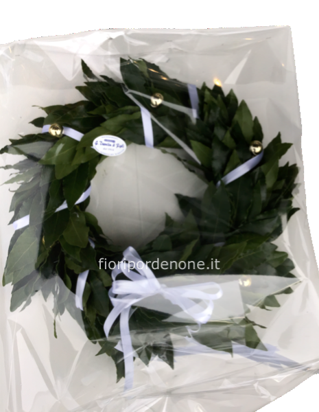 coroncina alloro da testa per laurea