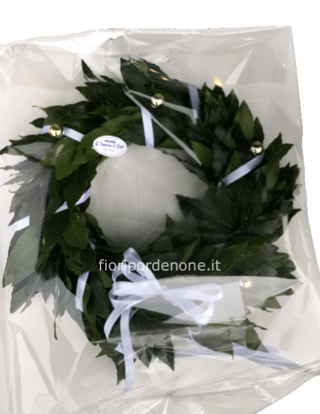 coroncina alloro da testa per laurea